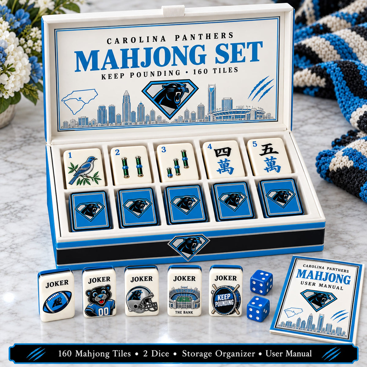 Premium CRPT Mahjong Tiles Set TTMH