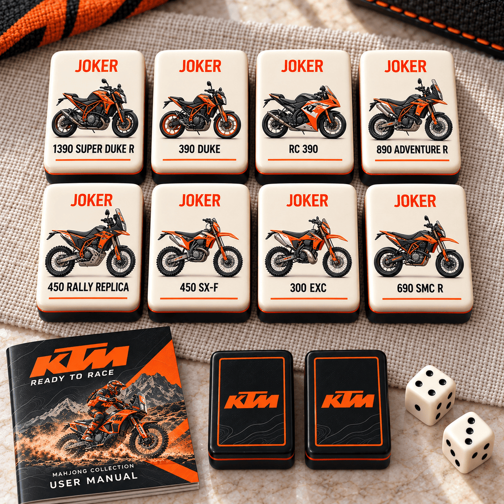 Premium KTM Mahjong Tiles Set TTMH