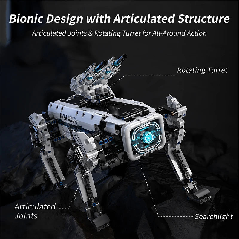 Technical STEM Programming Robot War Dog Building Blocks City Remote Control Motor Robot MOC Bricks Education Toys Children Gift