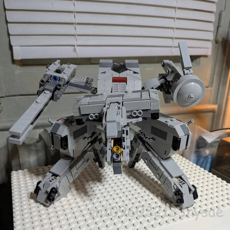 New MOC 75375 DIY Icons Series Metal Gear Rex Armor Building Blocks Model Assemble  Mech Robotics Solid Creative Kids Toys Gift